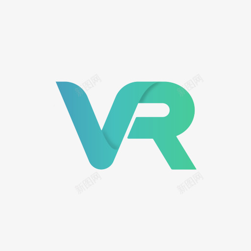 VR字母图标png_新图网 https://ixintu.com VR世界 字母 标识 科技 绿色 英文