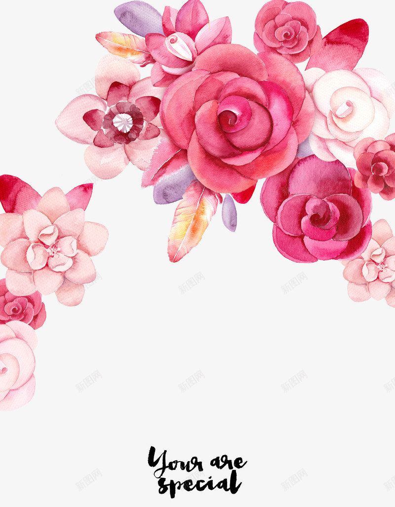 花朵png免抠素材_新图网 https://ixintu.com 植物 花 花元素 花叶 花圈 花朵 花草 装饰图案