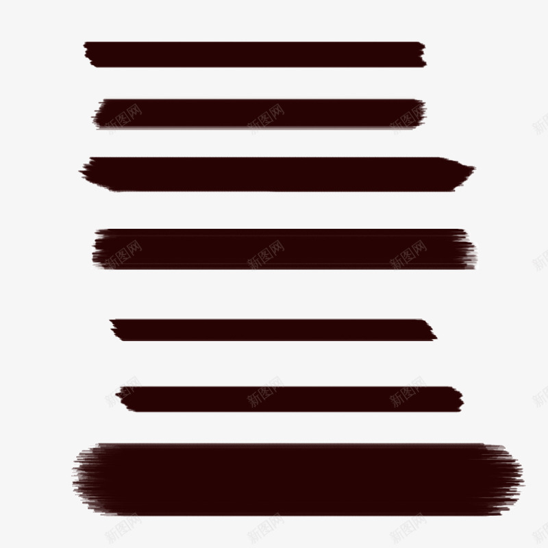 褐色毛笔笔刷黑色笔刷透明可更改颜色png免抠素材_新图网 https://ixintu.com 毛笔 笔刷 褐色 透明 颜色