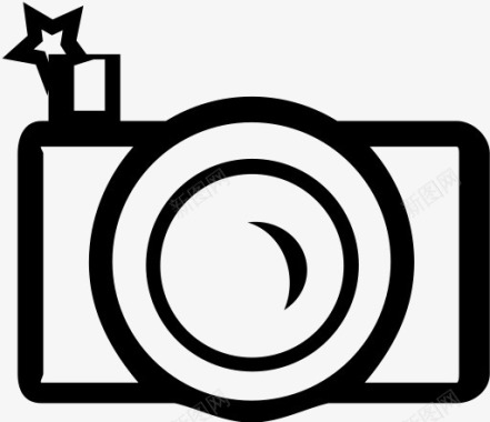 相机图像照片照片简单的图标图标