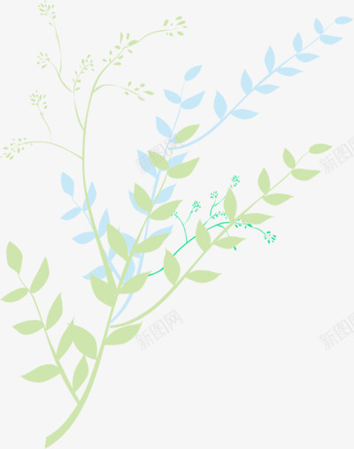春季蓝绿色树叶纹理png免抠素材_新图网 https://ixintu.com 春季 树叶 纹理 蓝绿色