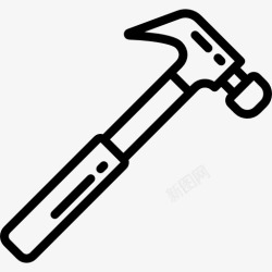 木匠工具拔钉器图标高清图片