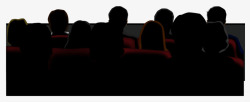 黑色座椅电影院放映厅座位高清图片