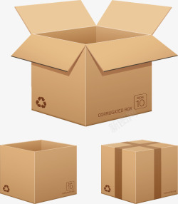 快递包装盒纸箱纸盒高清图片