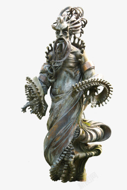 海妖老人铜雕雕塑素材