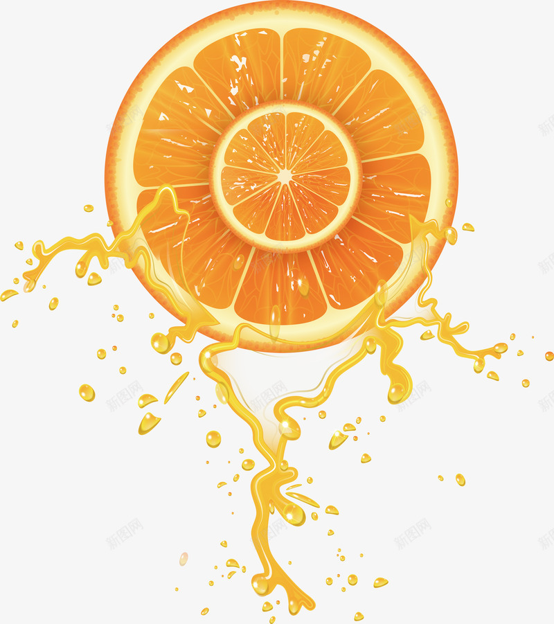 橙子水果橙汁卡通png免抠素材_新图网 https://ixintu.com 卡通 橙子 橙汁 水果