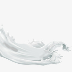 牛奶浪花迸溅的牛奶高清图片
