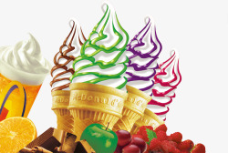 冰激淋甜筒冰淇淋高清图片