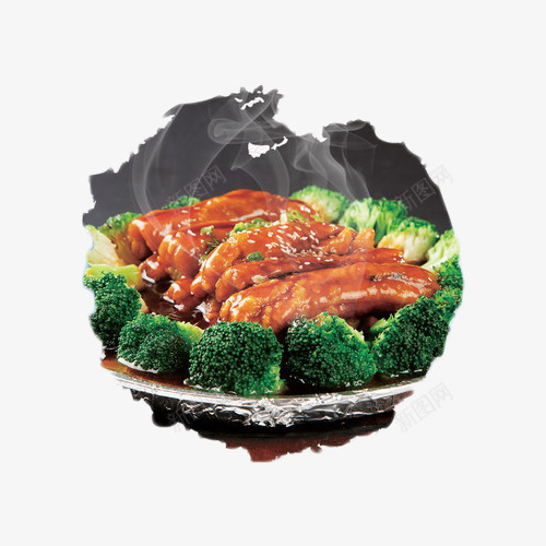 红烧猪蹄菜品png免抠素材_新图网 https://ixintu.com 猪腿肉 猪蹄 红烧 菜品 食物 餐馆