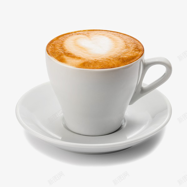 一杯爱心咖啡png免抠素材_新图网 https://ixintu.com 咖啡 咖啡杯 奶茶 招牌奶茶 白杯子