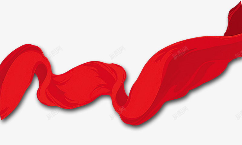 红色绸子png免抠素材_新图网 https://ixintu.com PSD分层素材 丝绸 免费PNG素材 创意设计 手绘 红色