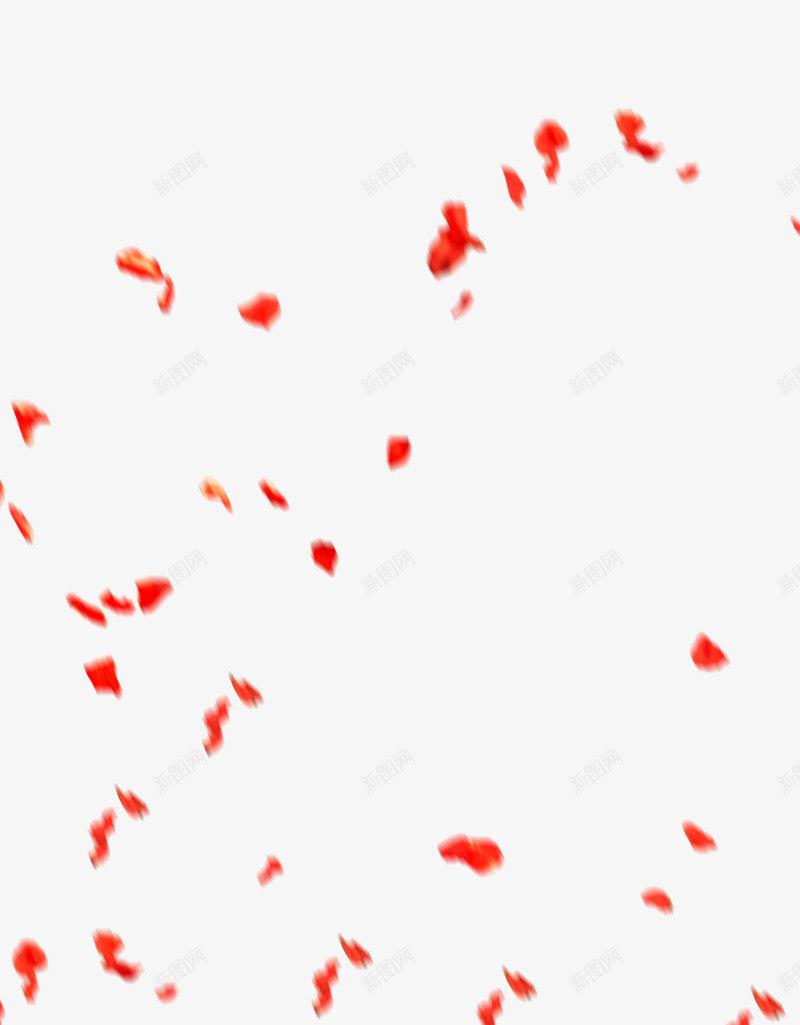 红色卡通模糊漂浮花瓣png免抠素材_新图网 https://ixintu.com 卡通 模糊 漂浮 红色 花瓣