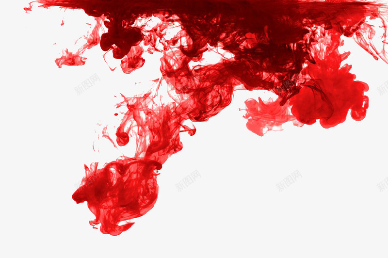 红色烟雾状图案png免抠素材_新图网 https://ixintu.com 烟雾状 红色气体 红色的 红颜料
