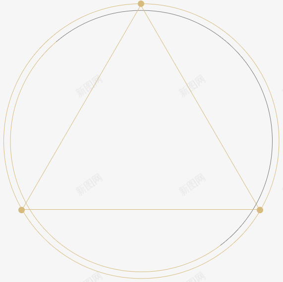 线条圆形三角形png免抠素材_新图网 https://ixintu.com 三角形 圆形 线条