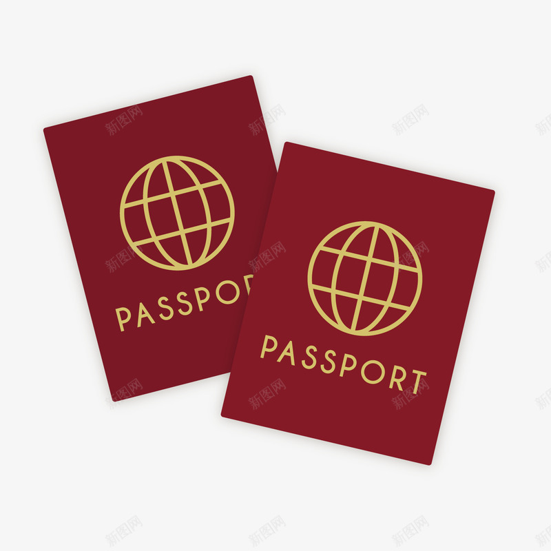 案出国护照png免抠素材_新图网 https://ixintu.com 出国 出境 图案 护照