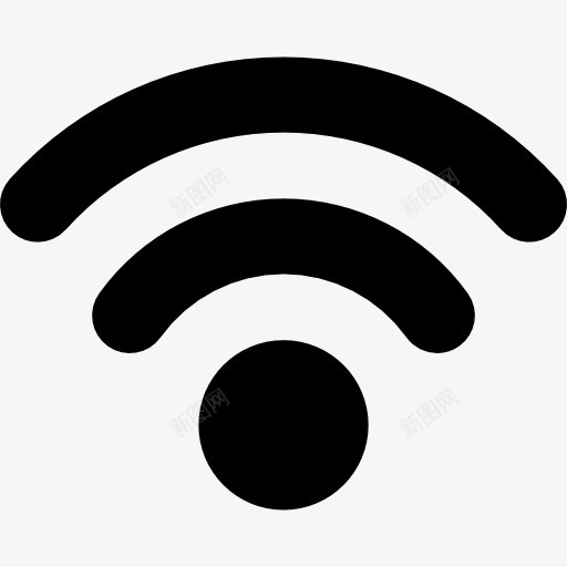 中等信号图标png_新图网 https://ixintu.com WiFi 地图和国旗 无线 标志 符号 象征