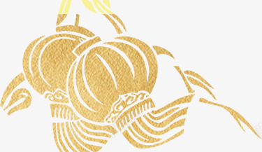 漂浮的金色灯笼简图png免抠素材_新图网 https://ixintu.com 挂饰 新年灯笼 漂浮 穗子 简图 装饰 金色灯笼