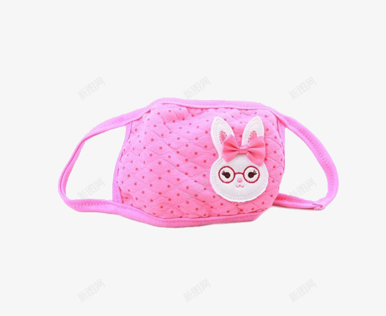口罩png免抠素材_新图网 https://ixintu.com 兔子 卡通 口罩 可爱 粉色