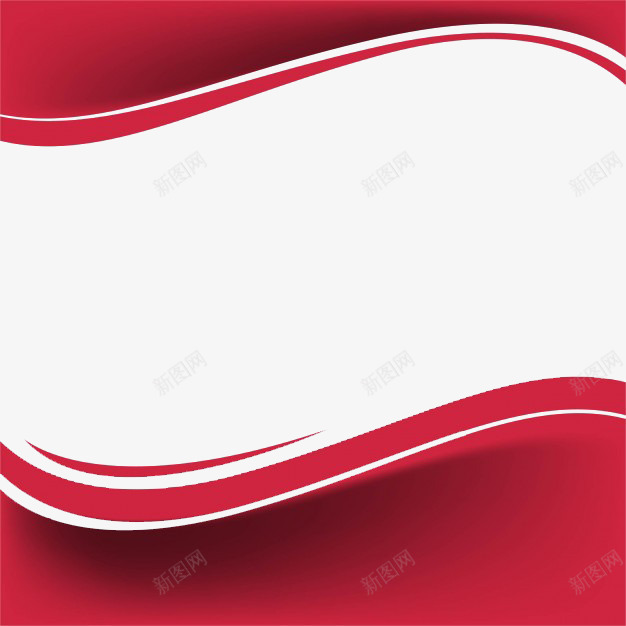 红色边框装饰png免抠素材_新图网 https://ixintu.com PPT 手绘线条 曲线 波浪线 红色线条 线条装饰 设计感 边框