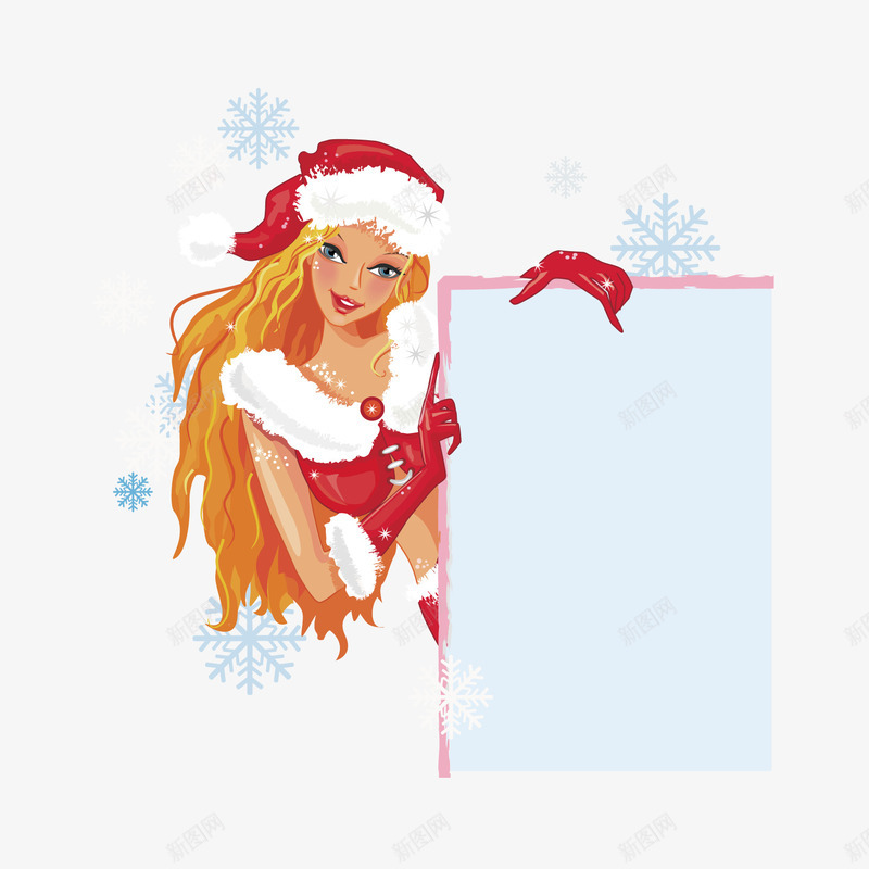 穿着性感圣诞装的美女矢量图ai免抠素材_新图网 https://ixintu.com 圣诞老人 圣诞节 性感 时尚 美女 矢量图