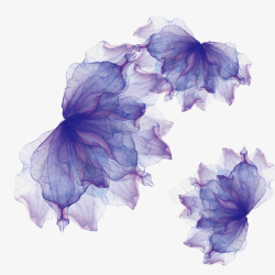 通透纯净海报淡紫色通透花卉化妆品高清图片