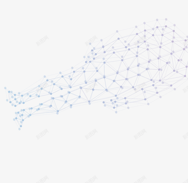 淡蓝色网状小圆点png免抠素材_新图网 https://ixintu.com 圆点 网状 蓝色