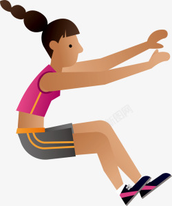 体育跳远体育运动跳远运动高清图片