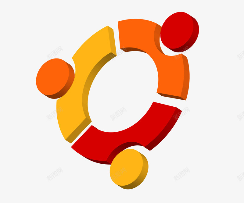 Ubuntu友帮拓标志矢量图图标ai_新图网 https://ixintu.com logo logo设计软件 netlogo 操作系统 标志元素 软件网络 矢量图