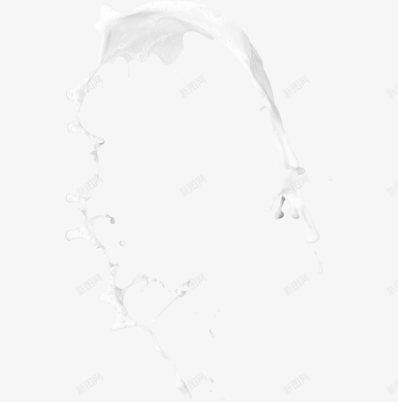 白色卡通液体水流效果png免抠素材_新图网 https://ixintu.com 卡通 效果 水流 液体 白色