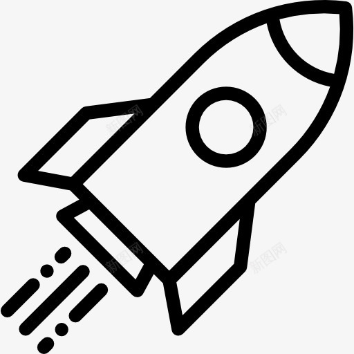 火箭图标png_新图网 https://ixintu.com 发射火箭 太空船 太空船发射 火箭 运输