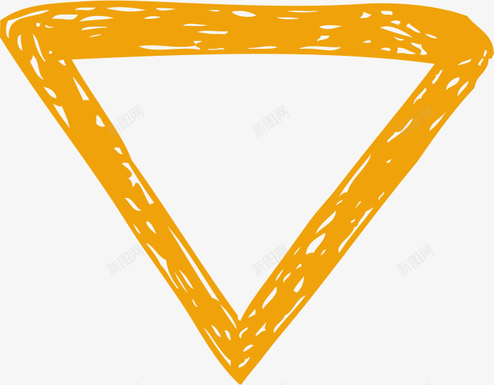 三角形边框矢量图ai免抠素材_新图网 https://ixintu.com AI 三角形 卡通 可爱 手绘 橙色 线条 边框 矢量图
