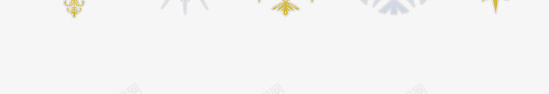 金色白色圣诞雪花图案元素png免抠素材_新图网 https://ixintu.com 圣诞节 白色 金色 雪花