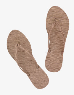 防滑牛皮沙滩鞋深棕色不易吸水的潮流海边沙滩鞋高清图片