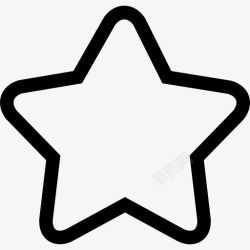 最喜欢的符号明星的轮廓五点图标高清图片