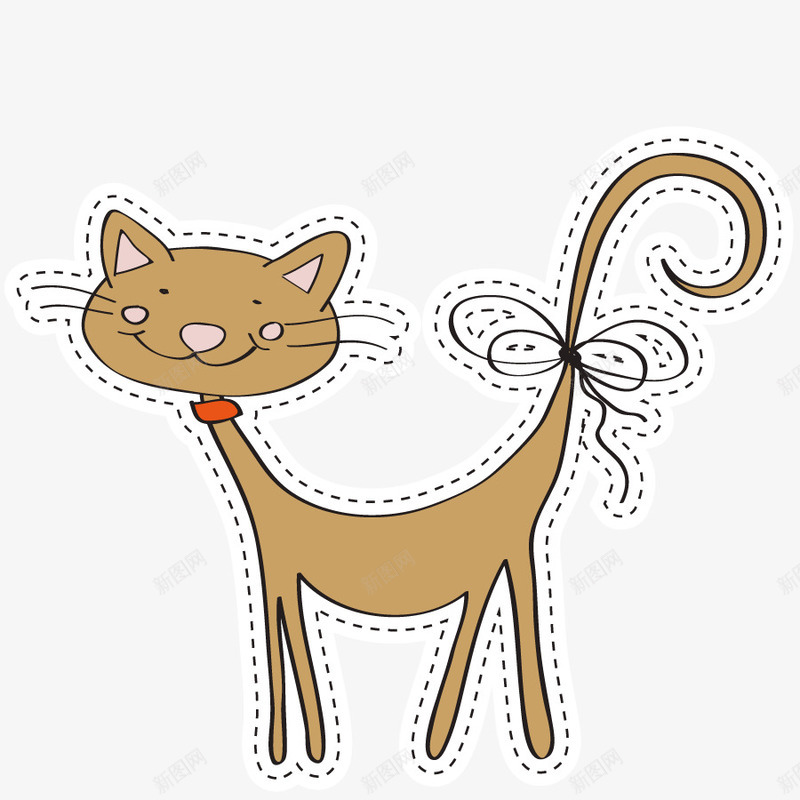 宠物猫咪png免抠素材_新图网 https://ixintu.com 动物 印花贴图 小花猫 形状 手绘 模型 贴画