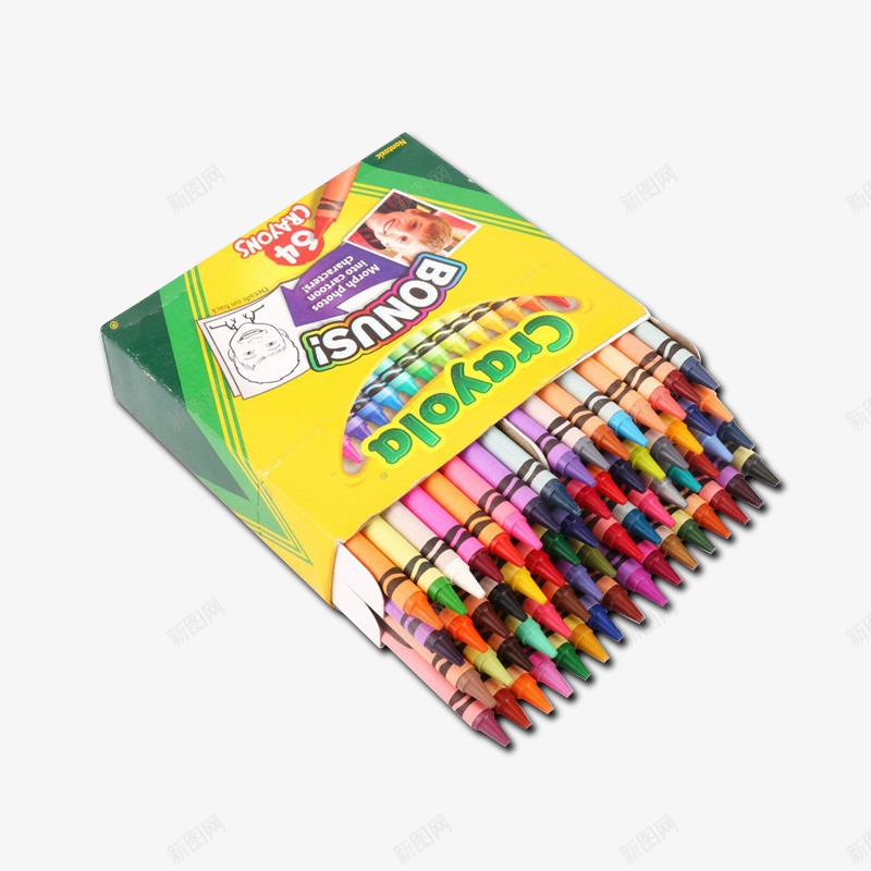 Crayola绘儿乐64色彩色蜡笔png免抠素材_新图网 https://ixintu.com 彩色蜡笔 笔刷 素材 进口产品