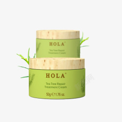 HOLA赫拉茶树植物调理霜温和护理控油高清图片