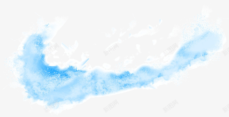 水浪花蓝色海浪png免抠素材_新图网 https://ixintu.com 水 浪花 海浪 蓝色