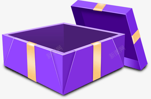 蓝色礼品盒子png免抠素材_新图网 https://ixintu.com 盒子 礼品 紫色 蓝色