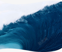 蓝色海水漩涡海报素材
