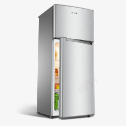 家用三门节能电冰箱小型冰箱高清图片