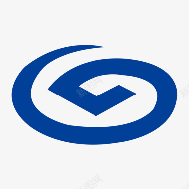 蓝色圆形福建兴业银行logo图标图标
