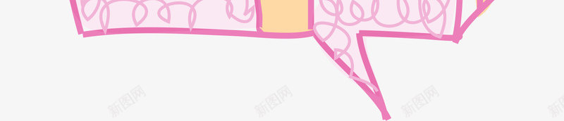 礼盒边框png免抠素材_新图网 https://ixintu.com AI 卡通 手绘 插图 插画 礼包 礼盒 粉红 粉色 线条 蝴蝶结 边框