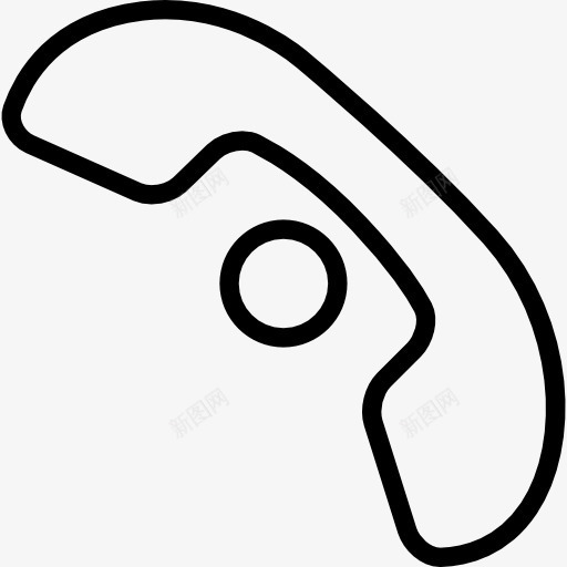 有一个小圆圈状的标志的轮廓图标png_新图网 https://ixintu.com 圈 工具 手机 标志 电话 界面 符号 耳