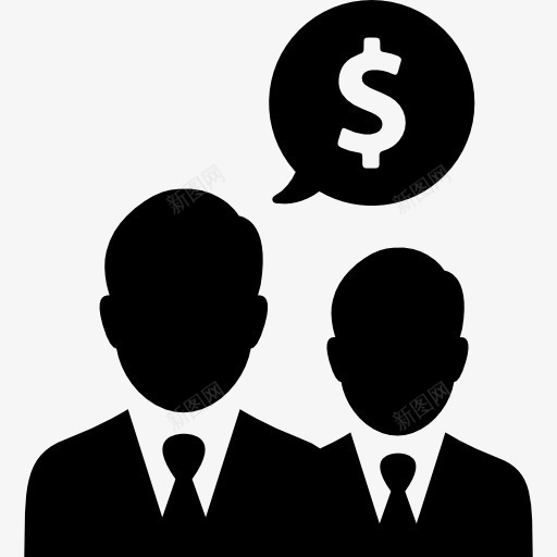 商人图标png_新图网 https://ixintu.com 人 商人 层次 网络方案 美元符号 钱 钱字符号