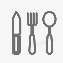 吃饭图标设计吃饭三件套图标高清图片