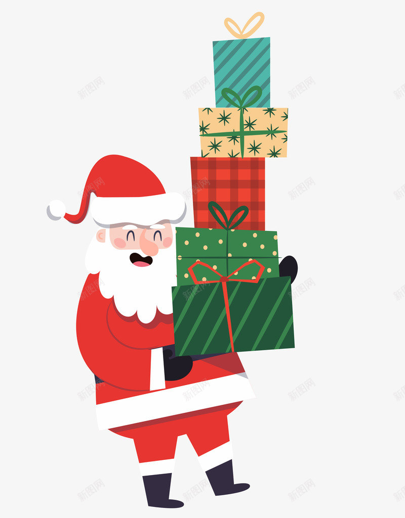 手拿购物袋圣诞节老人psd免抠素材_新图网 https://ixintu.com 圣诞老人 圣诞节 圣诞节促销 圣诞节快乐 手拿购物袋 送礼物