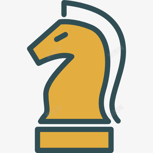 Knight图标png_新图网 https://ixintu.com 体育 体育竞赛 张 游戏 策略 象棋 马 骑士