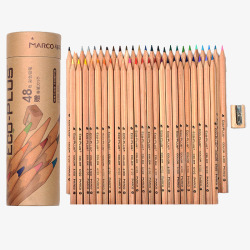 彩色铅笔盒美术素描铅笔高清图片