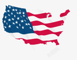 美国的象征美国地图国旗高清图片